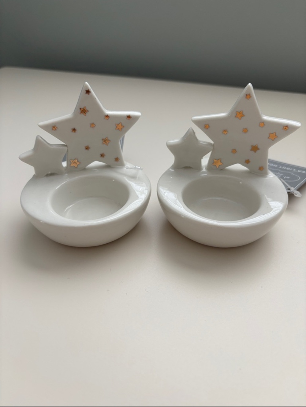 ⭐️ST NICHOLAS SQUARE TEA LIGHT CANDLE HOLDER SET